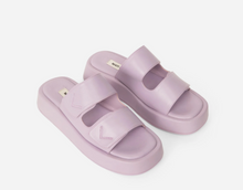 Load image into Gallery viewer, EMIE Lilac Double Strap Sandals