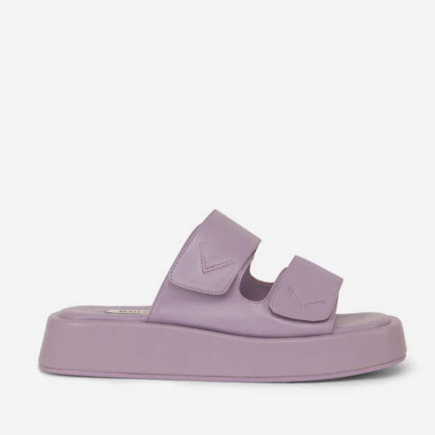 EMIE Lilac Double Strap Sandals