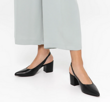 Load image into Gallery viewer, IMAN Vegan Black Slingback Shoe