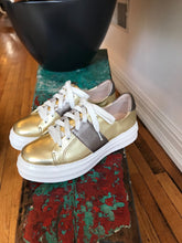 Load image into Gallery viewer, ORO Gold &amp; Bronze Sneaker