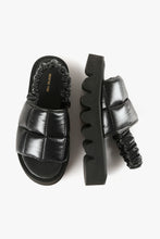 Load image into Gallery viewer, PUFFY LUG Black Sandals