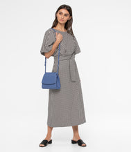 Load image into Gallery viewer, Lavender light purple vegan leather crossbody handbag