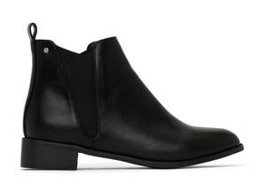 JOLIETTE Vegan Black Flat Boot