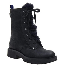 Load image into Gallery viewer, SUMMIT Black Leather Combat Boot