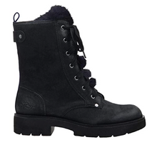 Load image into Gallery viewer, SUMMIT Black Leather Combat Boot