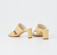 Load image into Gallery viewer, LUISA Light Yellow Heeled Sandals