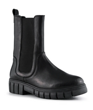 Load image into Gallery viewer, REBEL Chelsea High Black Leather Boot