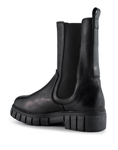 REBEL Chelsea High Black Leather Boot