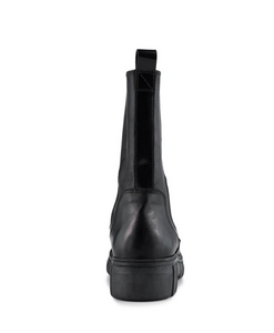 REBEL Chelsea High Black Leather Boot