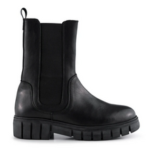 Load image into Gallery viewer, REBEL Chelsea High Black Leather Boot