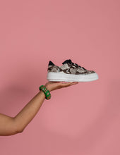 Load image into Gallery viewer, SKIN Black and White Snakeskin Sneaker