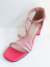 Load image into Gallery viewer, SQUARED OFF Pink Leather Sandal
