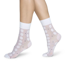 Load image into Gallery viewer, VIOLA White Dot Socks