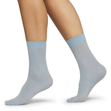MALIN Shimmery Light Blue Socks