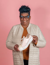 Load image into Gallery viewer, SWEET TREAT Pink Snakeskin Sneaker