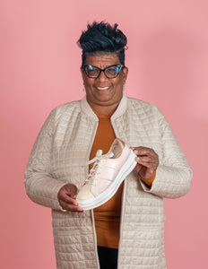 SWEET TREAT Pink Snakeskin Sneaker