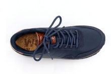 Load image into Gallery viewer, Nora III Leather Plateau Dark Navy Sneakers