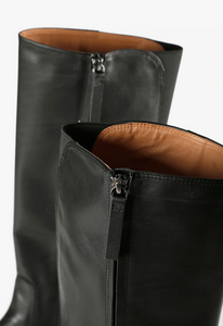 HIGH STRETCH FLATFORM Black Boots