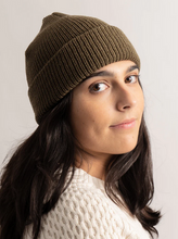 Load image into Gallery viewer, woman in green beanie