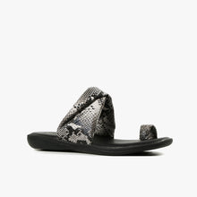 Load image into Gallery viewer, SOSOFT WRAP Python Leather Sandal