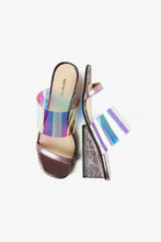 Load image into Gallery viewer, CLEAR WEDGE Silver Sandal