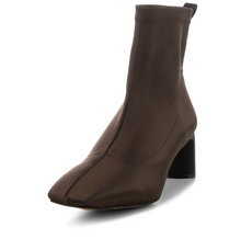 Load image into Gallery viewer, ARLO Stretch Boots in Brown Satin