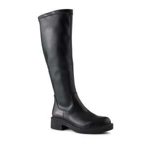 PATTI Stretch Black Knee High Boots
