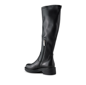 PATTI Stretch Black Knee High Boots