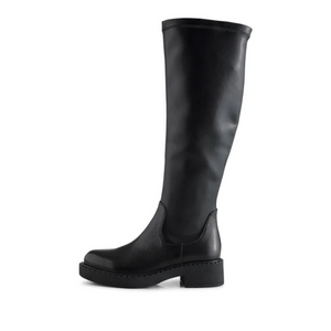 PATTI Stretch Black Knee High Boots
