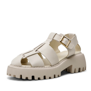 POSEY FISHERMAN Off-White Leather Sandals