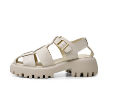 Load image into Gallery viewer, POSEY FISHERMAN Off-White Leather Sandals