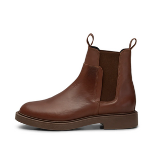 THYRA Brown Leather Chelsea Boots