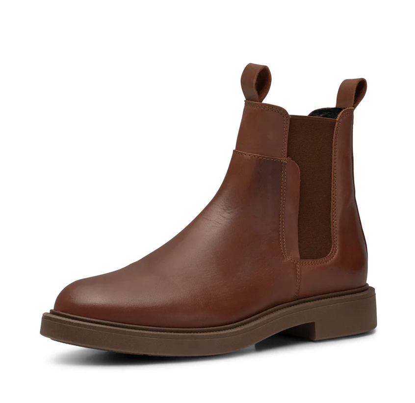 Brown leather chelsea boot