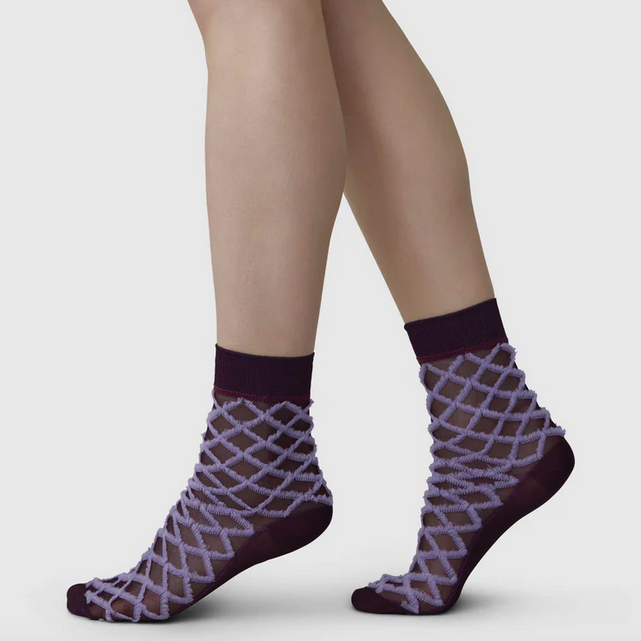 AMELIE Plum Socks