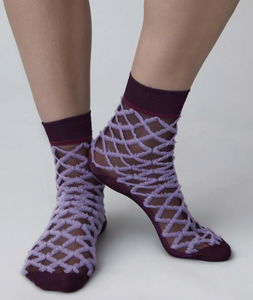 AMELIE Plum Socks