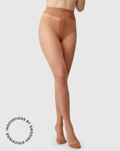 MALVA Ladder Resistant Dark Beige Tights