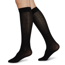 Load image into Gallery viewer, sheer black knee high socks