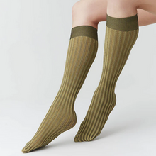 Load image into Gallery viewer, HILDA Knee Highs Gold