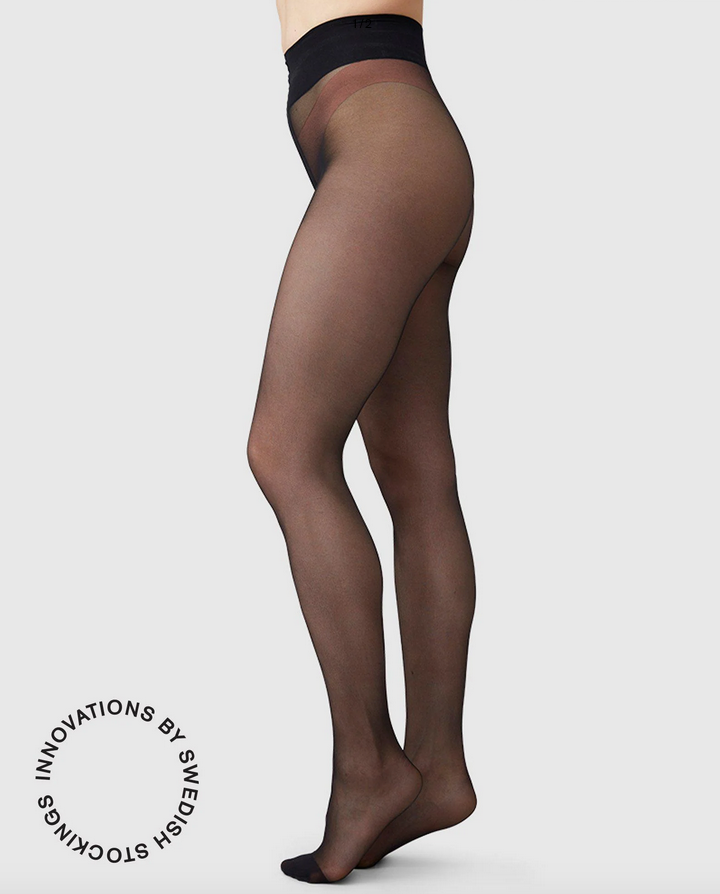 MALVA Ladder Resistant Black Tights
