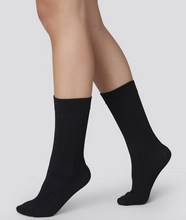 Load image into Gallery viewer, SIGNE Bio Cotton Black Socks