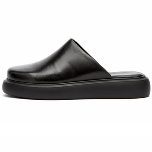 BLENDA Mules Black Leather