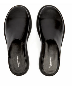 BLENDA Mules Black Leather