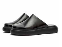 Load image into Gallery viewer, BLENDA Mules Black Leather