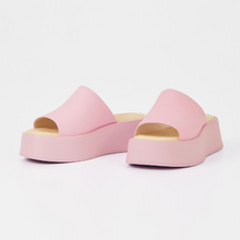 Load image into Gallery viewer, Light Pink Platform Mule Sandals