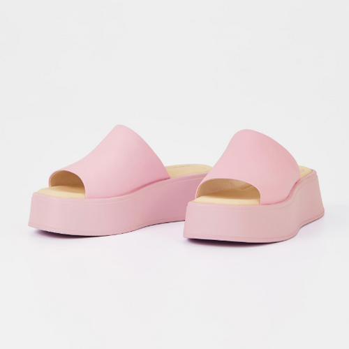 Light Pink Platform Mule Sandals