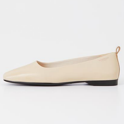 Off White Ballet Flat Shoe