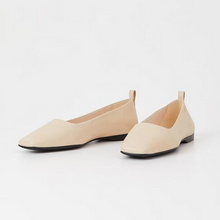 Load image into Gallery viewer, Off White square toe ballerina flats