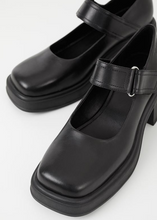 Load image into Gallery viewer, DORAH Black Leather Mary Janes