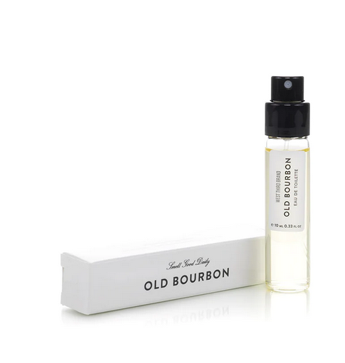 Old Bourbon scented perfume bottle and box