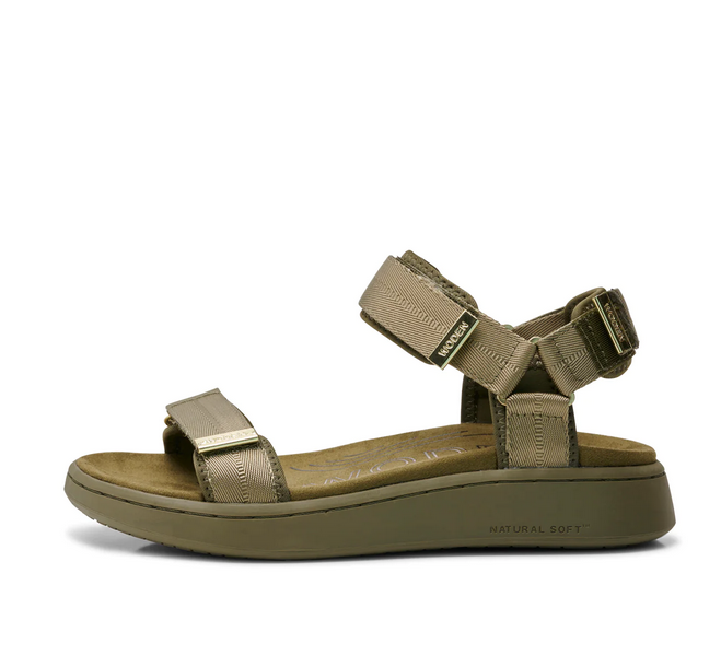 LINE Dark Olive Sandals